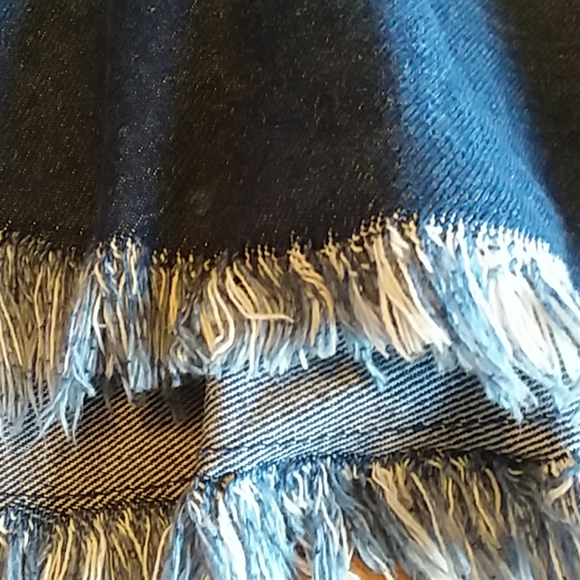 WILLIAMRAST frayed denim flared skirt, NWOT - Picture 5 of 8